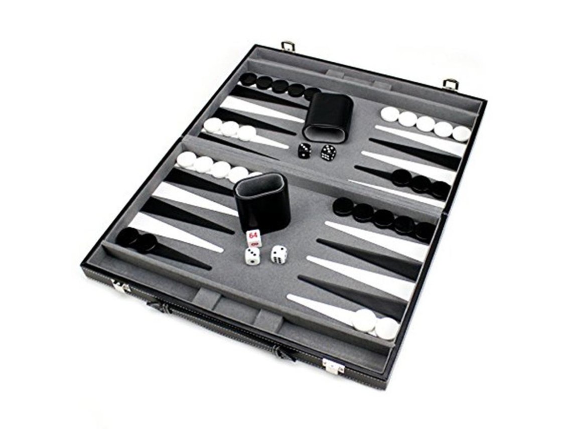 Juego De Backgammon Portátil De Viaje Con Tablero Plegable De Cuero Sintético Para Niños Y Adultos.