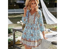 2026-vestido Corto De Ocio Independiente Para Vacaciones Primavera-verano 2022 Con Flores Ropa Mujer