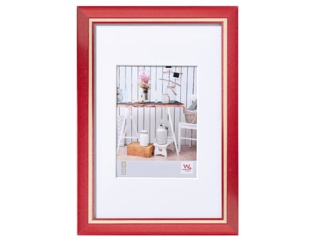 Marco de fotos Chalet Marco de poliestireno Tamaño 40X60 Cm Rojo MY PERFECT DESIGN