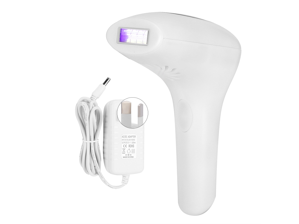Máquina de depilación eléctrica IPL Blanca (100-240 V) Au