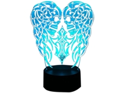 Luz Noturna 3D De Halloween - Control Remoto Negro - Caveira 238 JEIIBRZUI