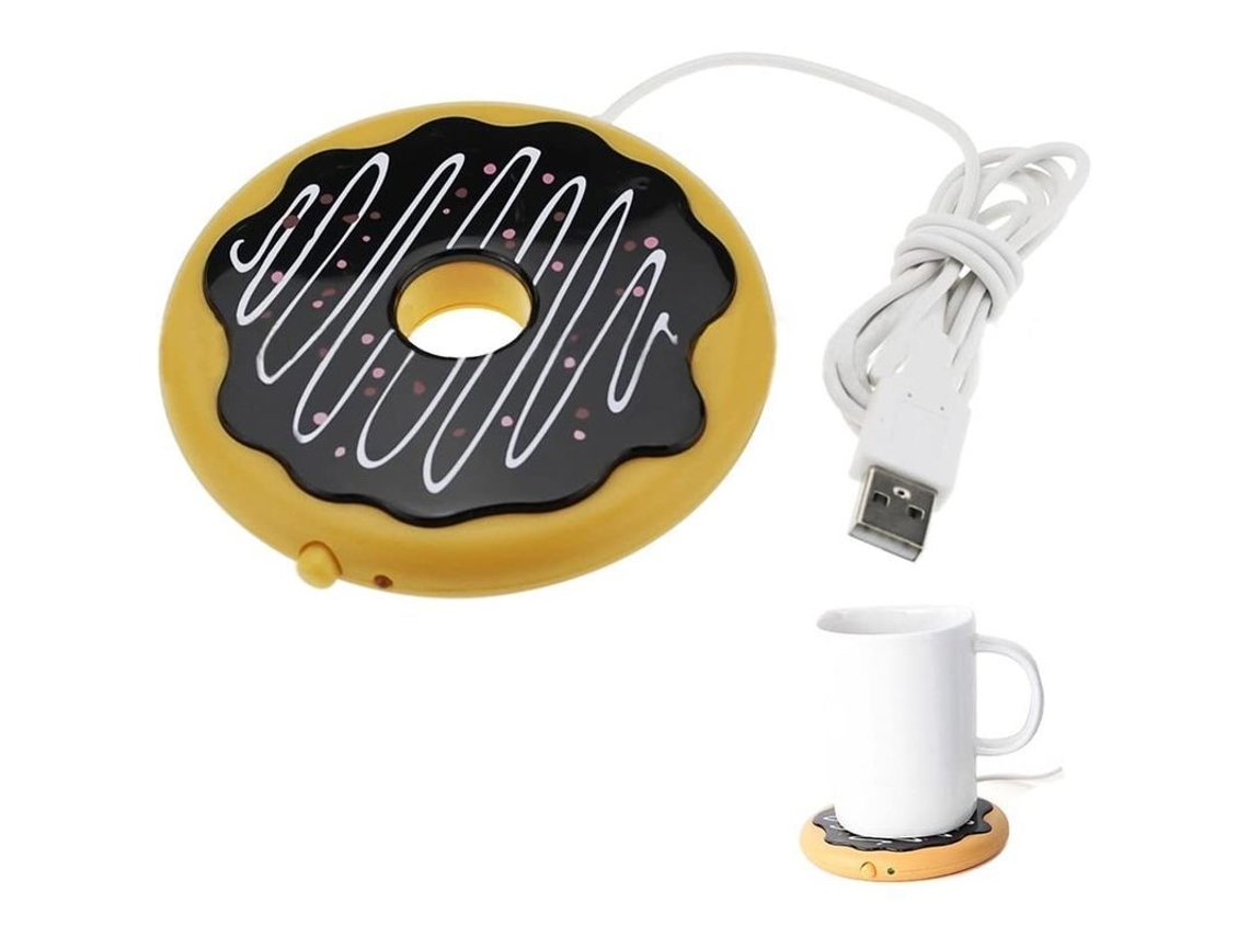 Calentador De Tazas De Café Usb Con Diseño De Galleta, Un Bonito Gadget De Escritorio.