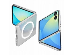 Funda Spigen Airskin Mag con Magsafe para Samsung Galaxy Z Flip 7 (transparente/blanca)