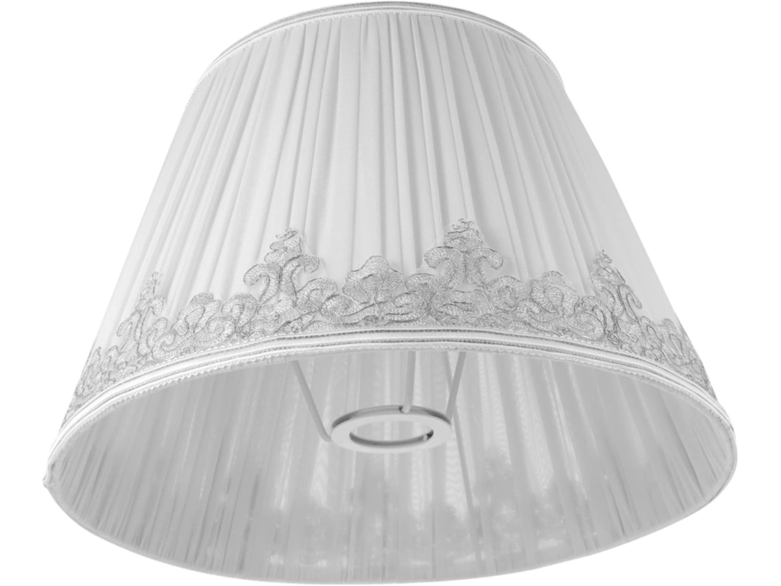 Lámpara De Mesita De Noche De Tela Blanca Resistente