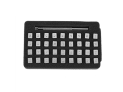 Kit de herramientas perforadoras de cuero para bricolaje con letras y números, 36 piezas