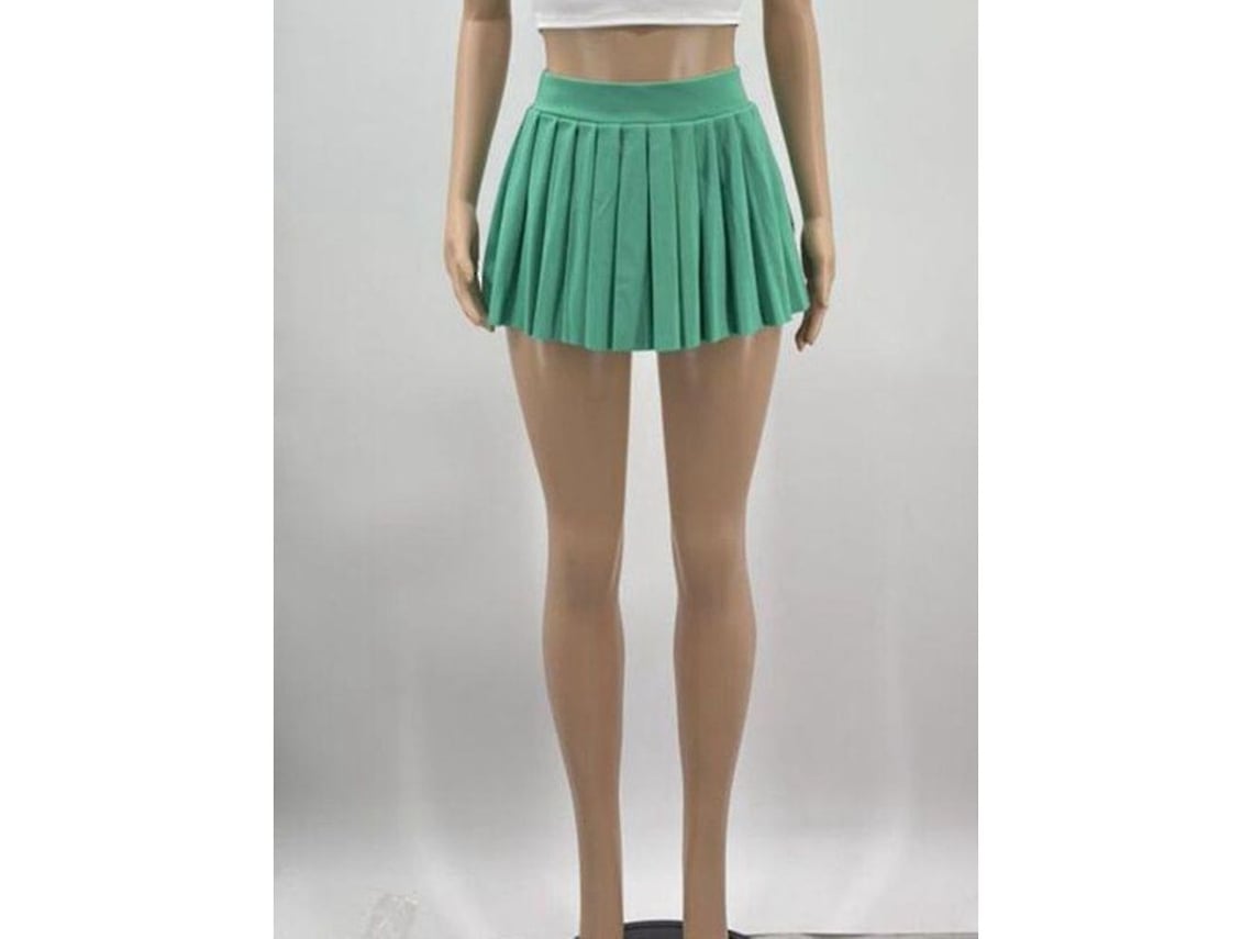 2026-falda Plisada Mini Sexy Haoyuan Verano 2023 Moda Y2k Mujer Tela Elástica Corta Cadera