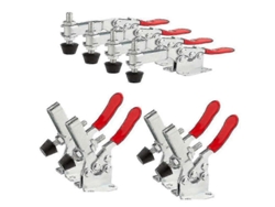 8 Herramientas De Agarre Rápido Horizontal 201b, Clamps Metálicos Resistentes 100kg Para Madera, Soldadura Y Montaje