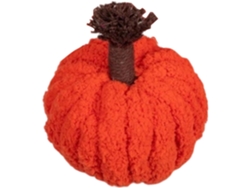 Decoración De Calabaza Tejida A Crochet: Una Manualidad Navideña Única De Poliéster Para La Mesa De La Fiesta.