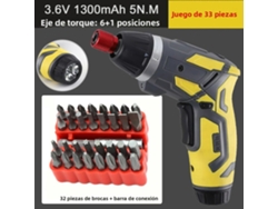 (juego De 33 Piezas) Juego De Destornilladores Eléctricos Inalámbricos Recargables De 4,2 V