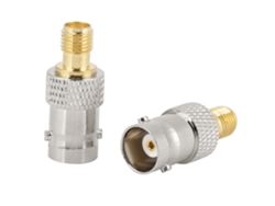 Conector coaxial BNC hembra a SMA hembra, chapado en oro, 50 Ω | Sin marca