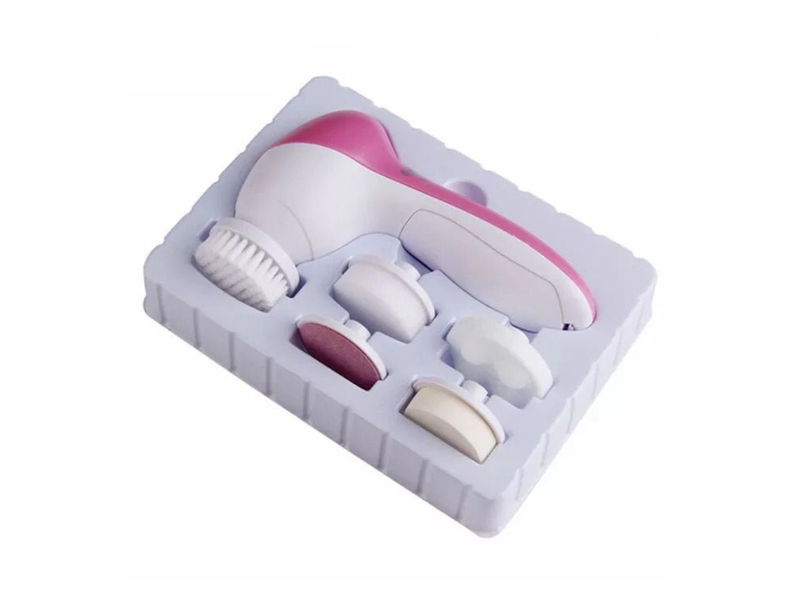 Nuevo Modelo 2020 Cepillo Limpieza Facial Eléctrico Impermeable Limpieza Profunda Exfoliación Suave 5 Cabezales