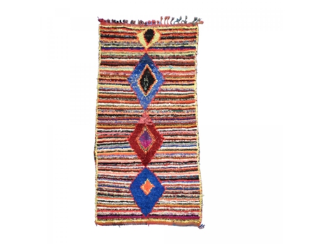 Alfombra bereber ERFOUD 11 Azul 135x250