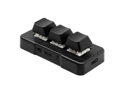 Mini teclado mecánico para juegos de 3 teclas, mini teclado macro programable, teclado estándar de una mano Ly Ebike