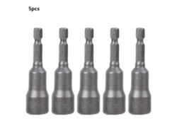 Adaptador de broca magnética de 5 piezas con llave hexagonal de acero para destornillador eléctrico de 12 mm.