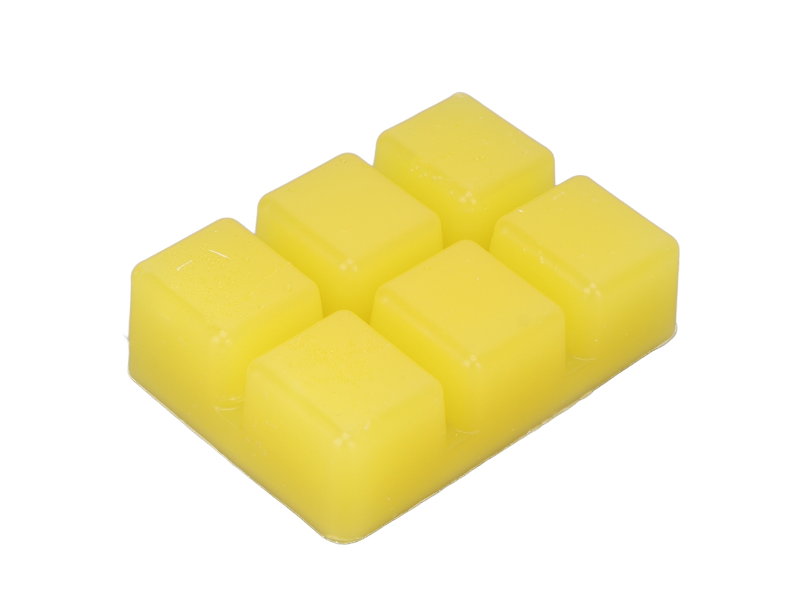 Bloques de cera aromática con extracto vegetal para un hogar refrescante, aroma a limón (70 g), ideal para leer y para reuniones.