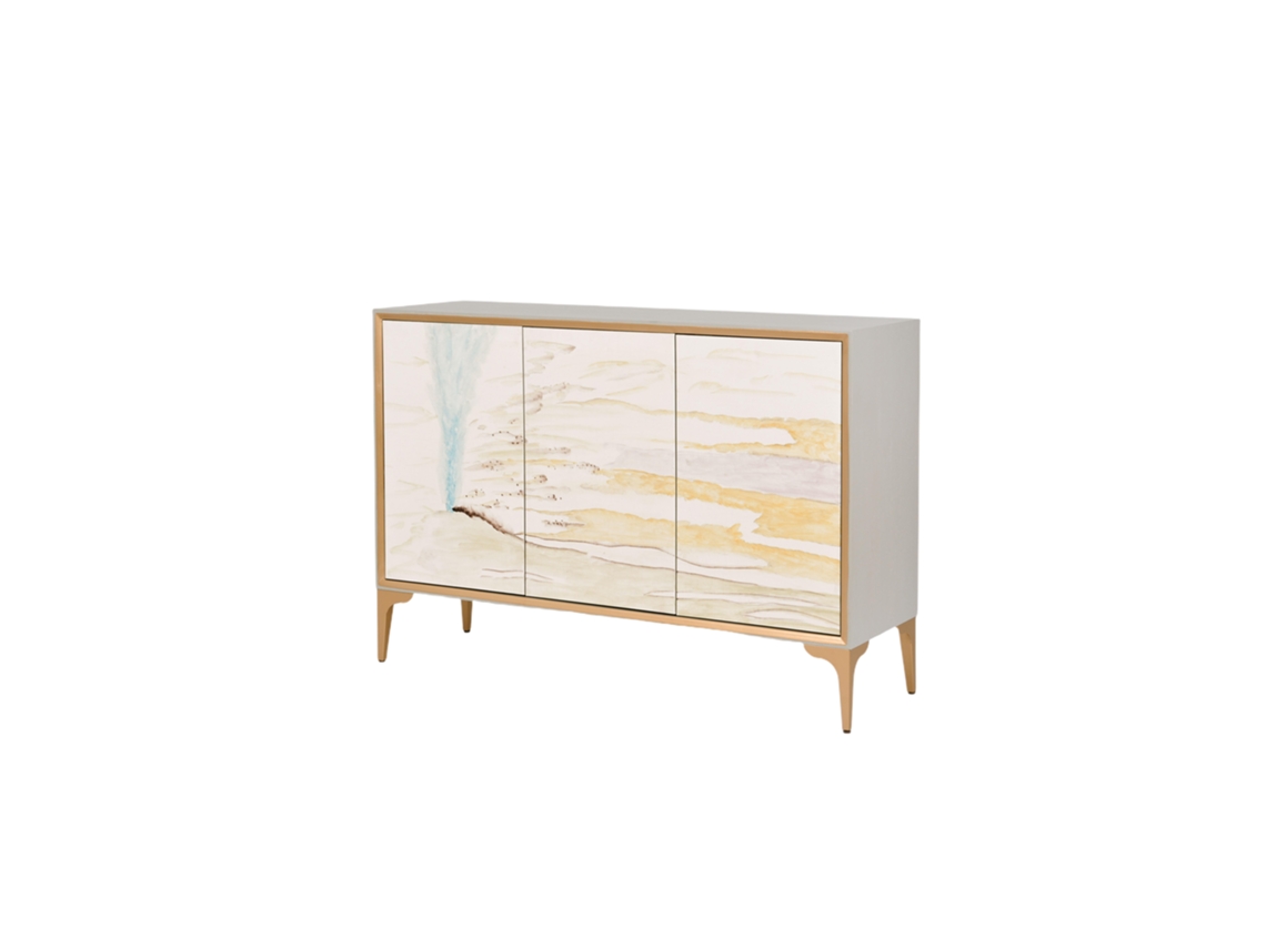 Aparador FURNLUX Premium Stilig (Gris, Madera Contrachapada - 130X40X89 Cm)