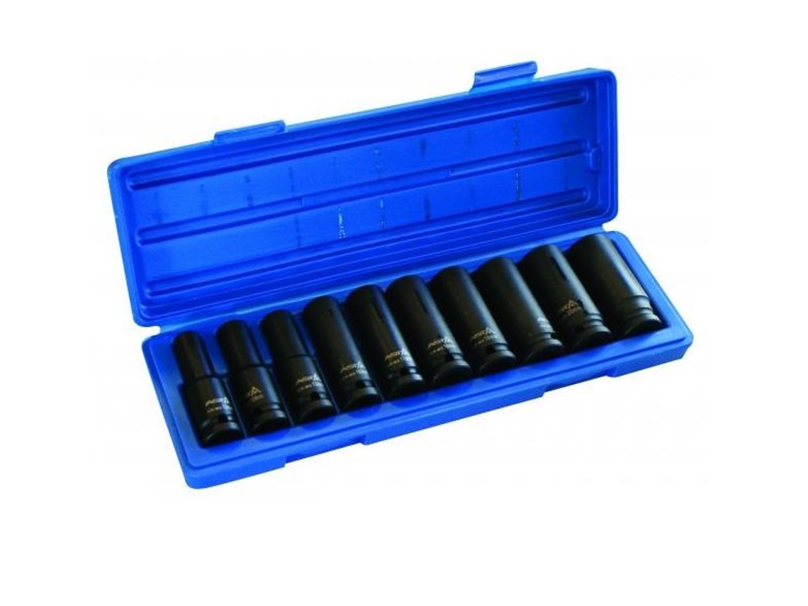 Asta Kpl. Impact Sockets Length 1/2 10pcs. 10,11,12,13,14,17,19,21,22,24.