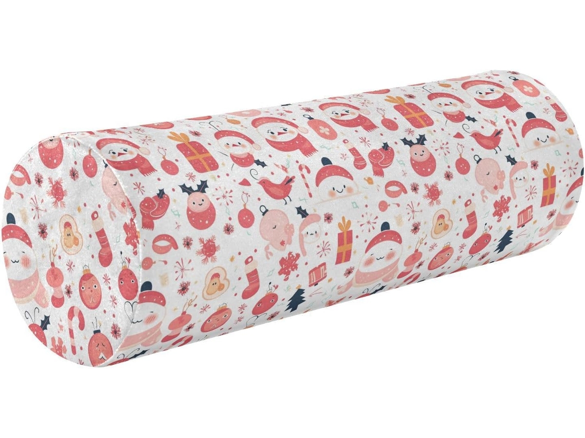 Cojín Cilíndrico Redondo Rosa Espuma Viscoelástica Soporte, Soporte Fácil Regalo