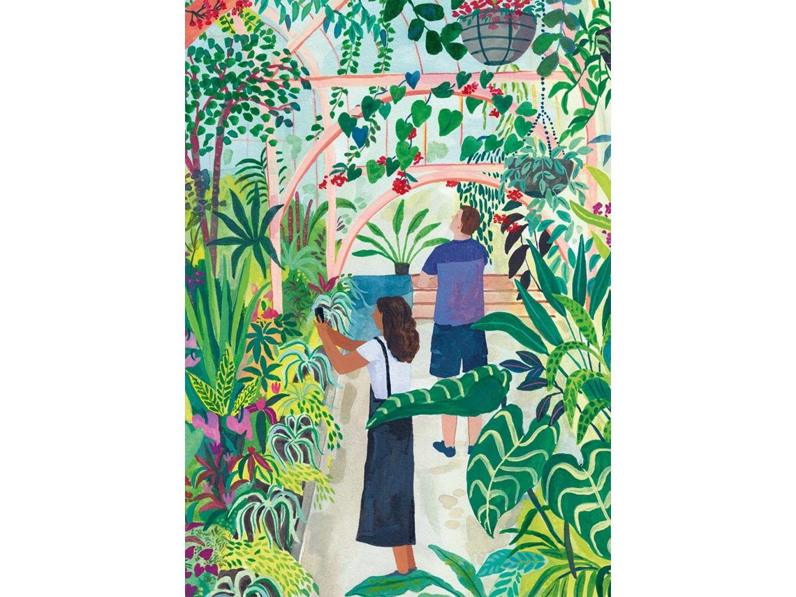 Rompecabezas del Jardín Botánico de la Paz, 1500 piezas coloridas