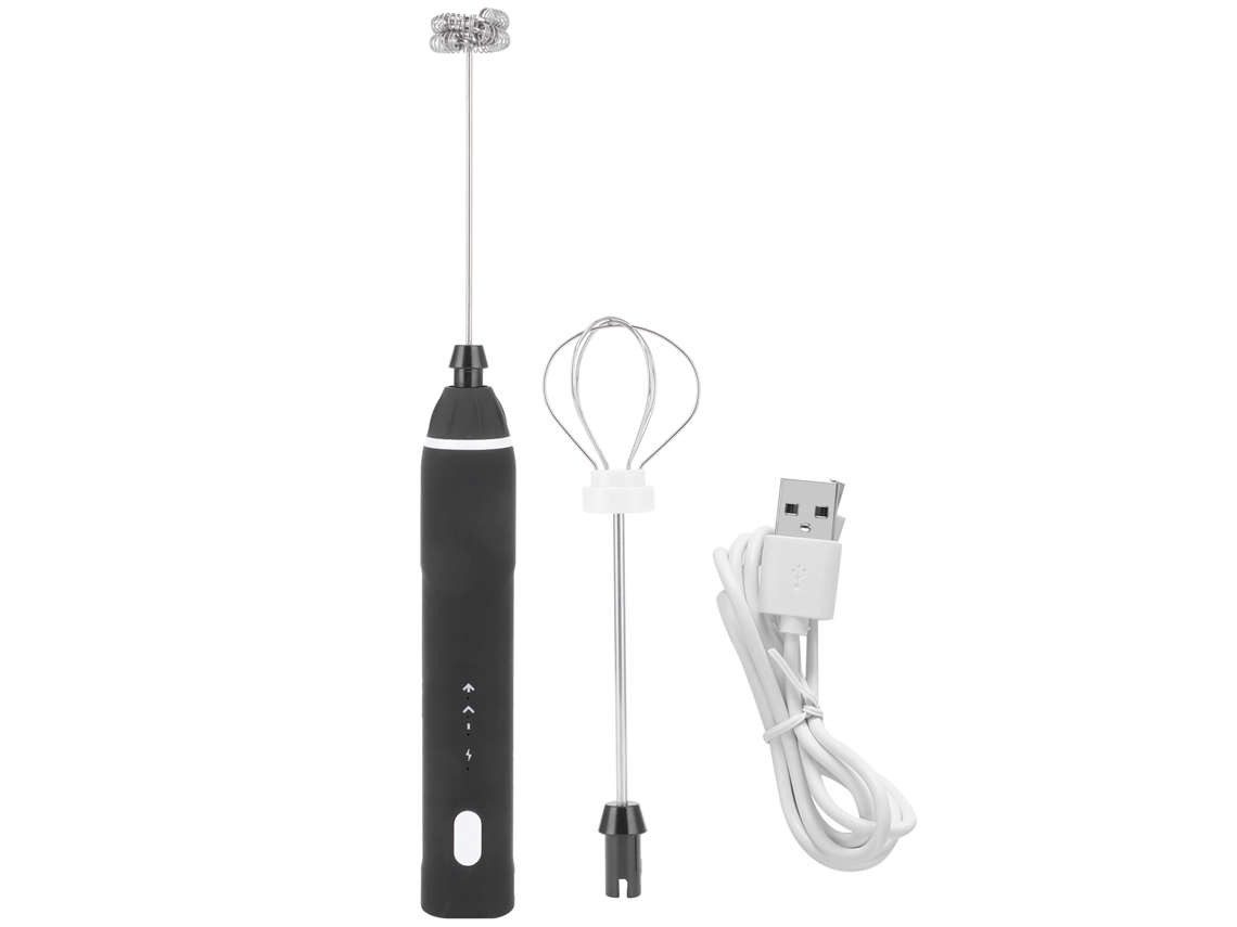 Espumador De Leche Multifuncional, Batidor Eléctrico, Carga Usb, 3 Velocidades, Acero Inoxidable Para Uso En La Cocina.