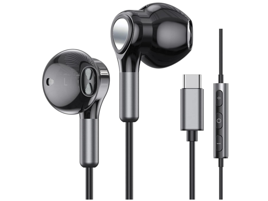 Auriculares USB-C con micrófono, intrauditivos, ME542D, negros