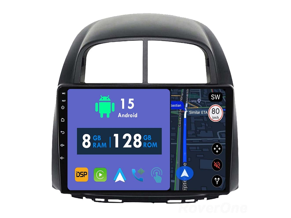 Coche Radio Android Auto Autoradio 8GB RAM 128G ROM CarPlay GPS RoverOne para Toyota Passo Daihatsu Boon Sirion para Subaru Justy Perodua 