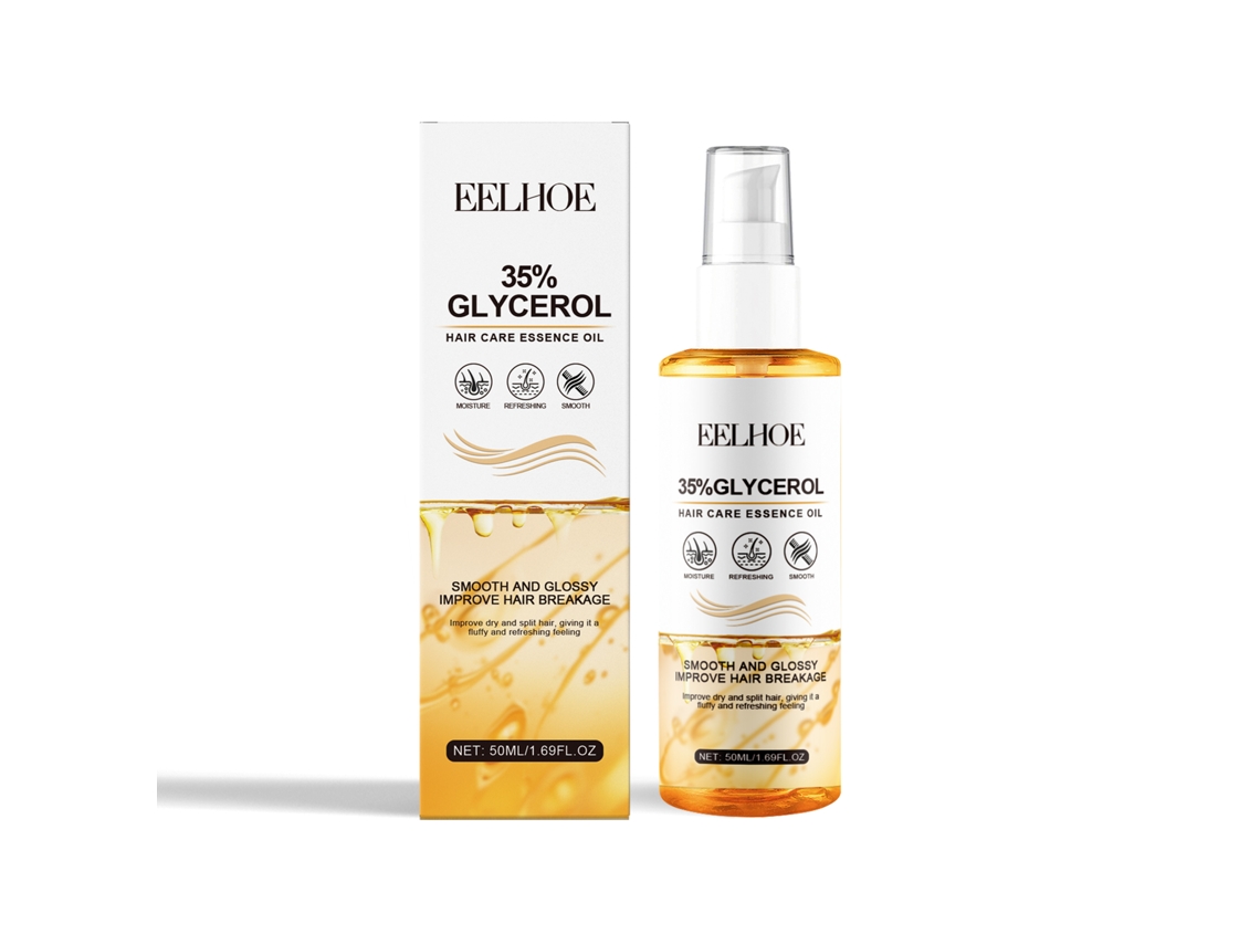 Aceite esencial para el cuidado del cabello con 35 % de glicerina.