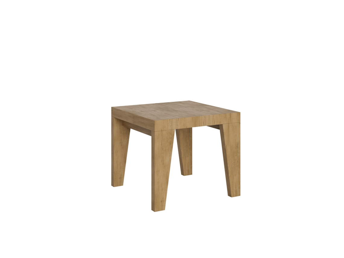Mesa de Comedor ITAMOBY Naxy (90x90/246 - Paneles de Melamina - Roble Natural)