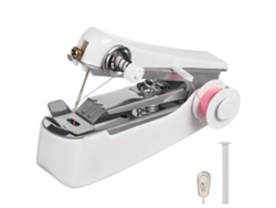 Máquina de coser portátil de mano, minimáquina de coser para coser tela, ropa, bricolaje Nostalgia88