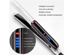 Plancha de pelo Yunzii 2 en 1 con pantalla LCD, multifuncional, calentamiento rápido, color blanco