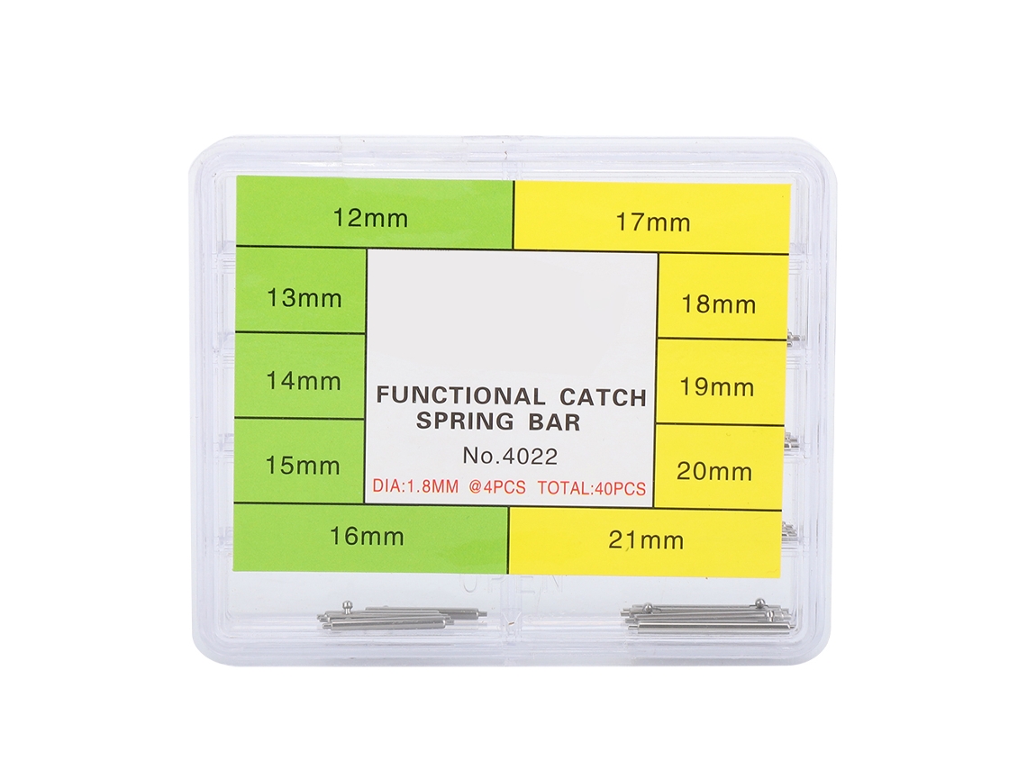 Kit De Pasadores Para Correa De Reloj, Acero, 40 Piezas, 10 Tamaños, 12-21 Mm