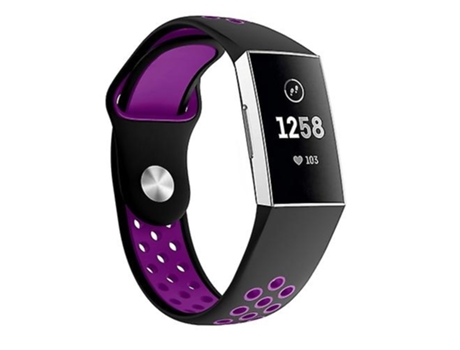 Correa De Reloj Inteligente Para Fitbit Charge 3, Tamaño De Correa De Reloj: 145-210 Mm, Color Morado VENISYMLIS