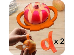 Cortador de frutas creativo de acero inoxidable, pelador de manzanas y peras. Everley891