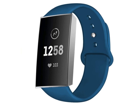 Correa Silicona Líquida para Azul Fitbit by Google Charge 3