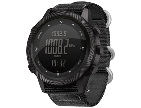 Smart Watch, Hombres al aire libre, Rastreador de fitness,Negro BISBISOUS