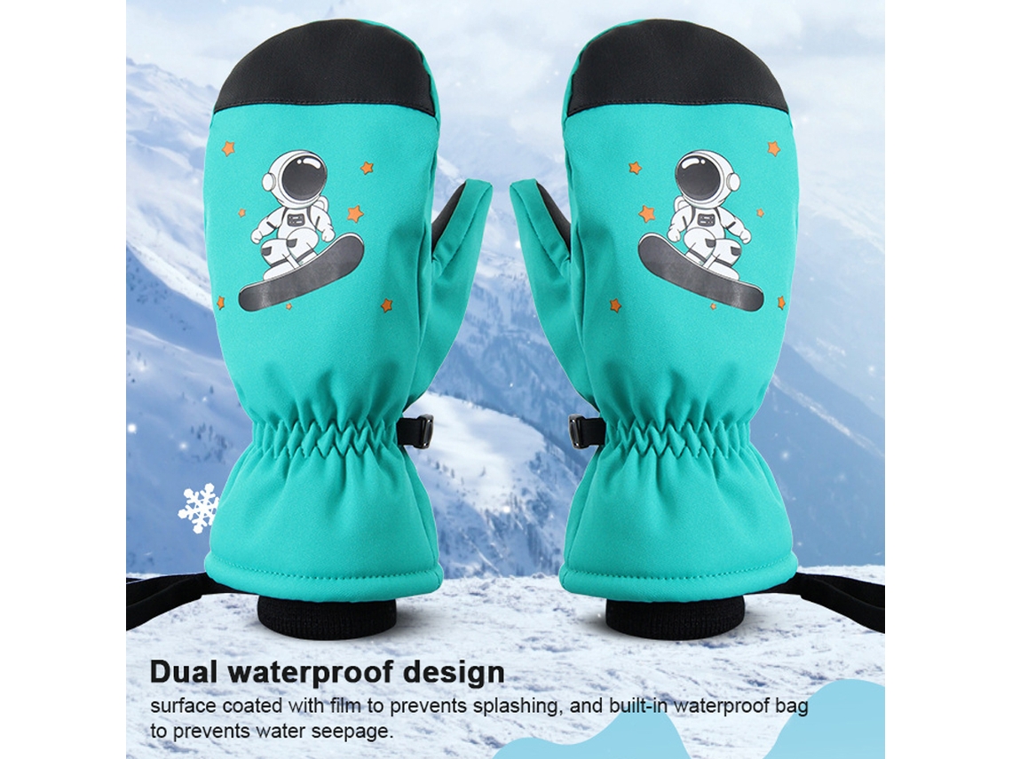2026-guantes Impermeables Y Antiviento Para Niños Invierno Calientes Espesorados Deportes Al Aire Libre Ciclismo Ski Bicicleta