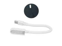 Lámpara de noche USB flexible de 8 LED, lámpara de lectura original de 360º para el hogar y la sala de estar.