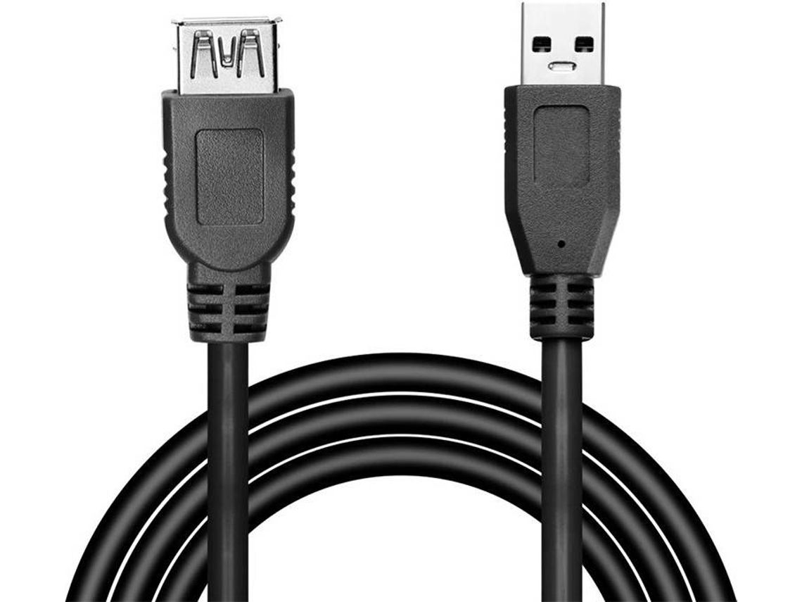 Adaptador GOEIK 2M-P (USB - 2 m - Negro)
