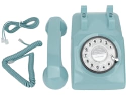 Teléfono Fijo Antiguo De Disco Con Timbre Mecánico - Decoración Retro