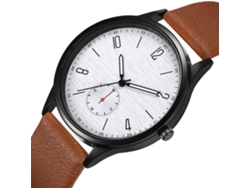 Reloj De Pulsera Zhoulianfa Para Mujer Con Esfera Jaspeada, Caja Plateada, Correa De Pu Y Movimiento De Cuarzo (rojo)