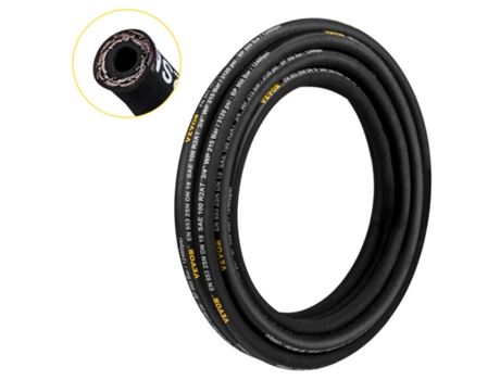 Manguera hidráulica SAE 3/8inch Manguera hidráulica en espiral 50 pies R2 alambre VEVOR