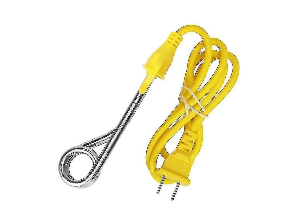 Resistencia de inmersión, tubo de acero inoxidable, calentamiento rápido en 1 a 2 minutos, con clip para facilitar su transporte. GOKOCO