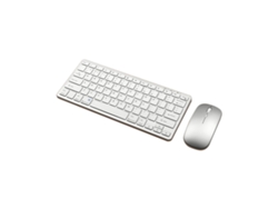 Teclado y ratón inalámbricos Bluetooth recargables con tres modos de funcionamiento, compatibles con tabletas y ratones. Everley891