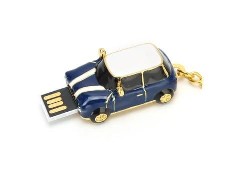 HURRISE Lector de Datos Portátil U Disk USB 2.0 Flash Drive en Forma de Coche Tarjeta de Almacenamiento de Computadora de Dibujos Animados 16 Gb