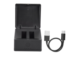 Startrc Caja De Carga Y Almacenamiento 2 En 1 Banco De Energía Para Cámara Deportiva Dji Osmo Action