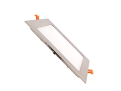 Placa LED 18W Cuadrada SuperSlim LIFUD Silver Corte 205x205 mm