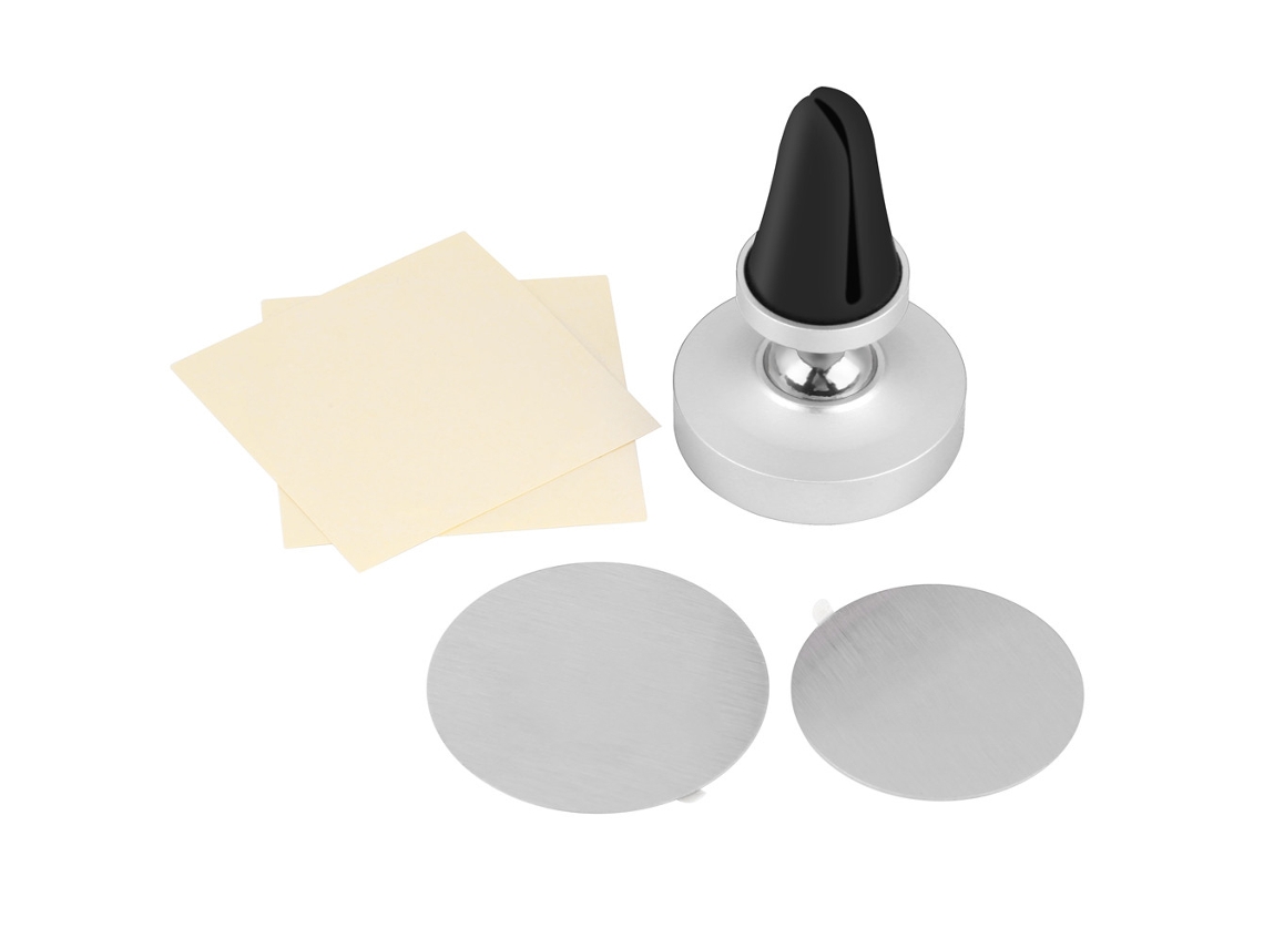 Soporte Para Teléfono De Ventilación Magnética Con Rotación De 360 Grados, Universal, Color Plata