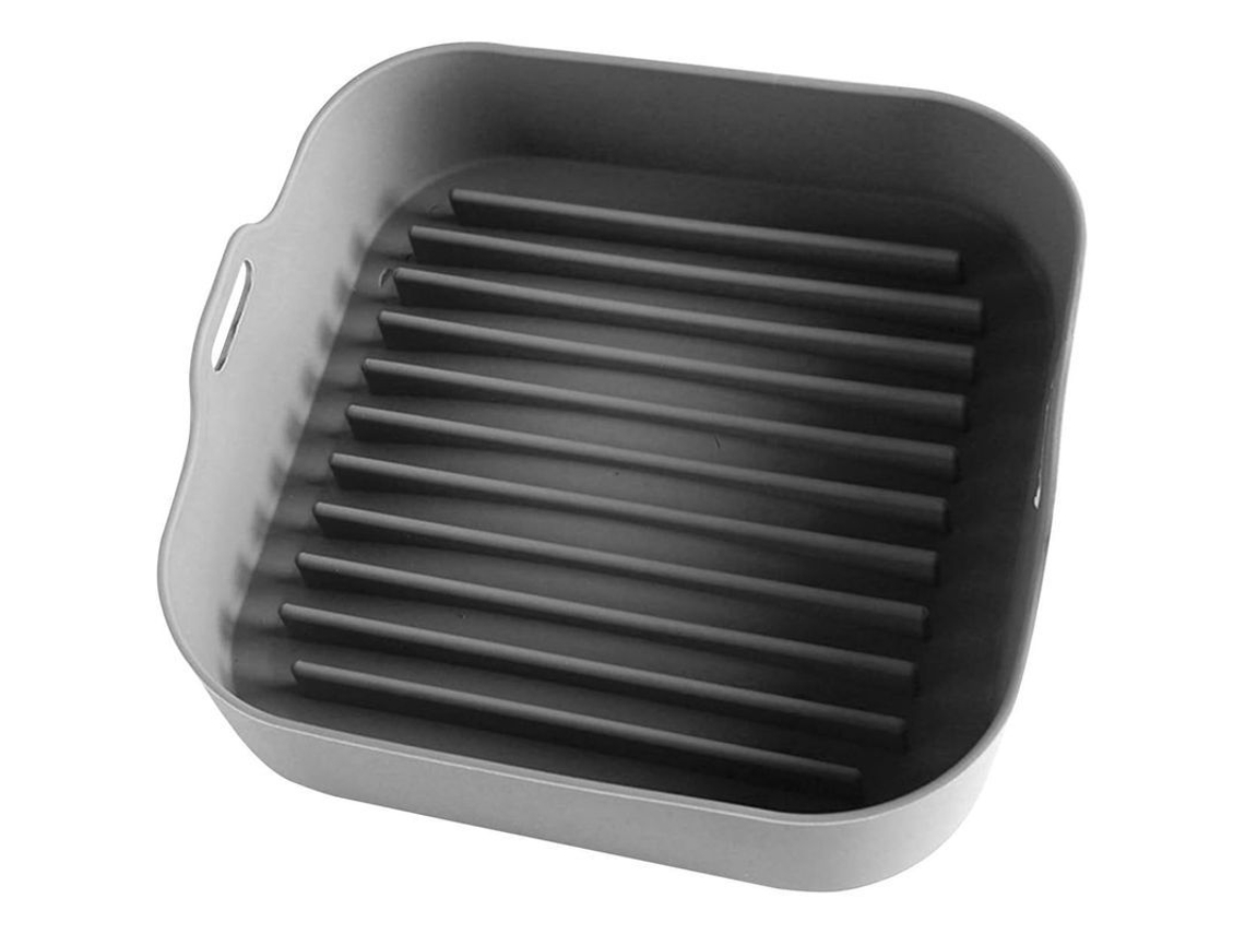 2026da-taza De Silicona Para Air Fryer 8x8 Pulgadas, Cesta Antiadherente, Accesorio Para Horno, Fácil Limpieza, Resistente Al Calor