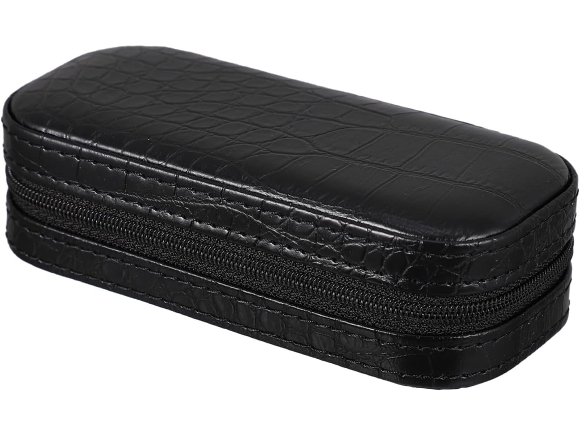 Elegante Y Práctica Caja De Cuero Para Guardar Relojes, Organizador De Viaje Para...