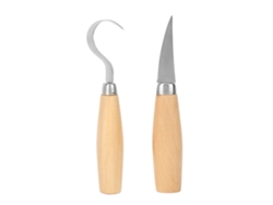 Juego de 2 herramientas de acero inoxidable para grapar madera, curvas y rectas.